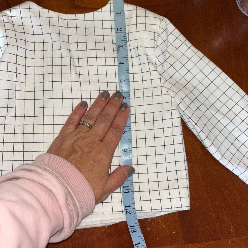 Kids/Baby Vintage Nautical Sailboat Grid Button Front Jacket Top | 24‎ Months